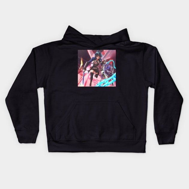 Astral Chain Kids Hoodie by hybridmink